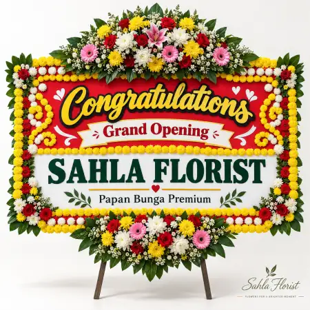 Papan Bunga Ucapan Selamat Bukit Raya